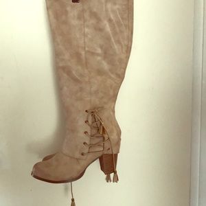 Size 11 torrid knee high lace bottom boots